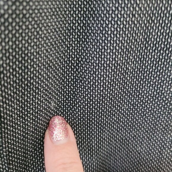 Ann Taylor Loft Herringbone Skirt Womens Size 6 Lined A Line Slit Button Front - Picture 5 of 7